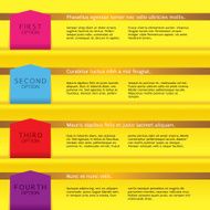 Set of Colorful Banners With Option Number N2