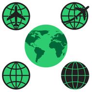 World globe vector format credit NASA