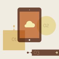 Modern beige infografic concept