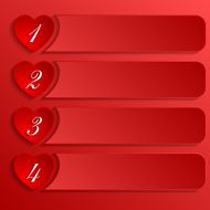 infographic background in style love