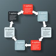Modern vector info graphic for business project N231