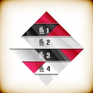Modern glossy infographic design