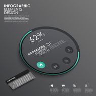 abstract 3d interface infographics N3