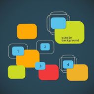 Vector colored squares N6