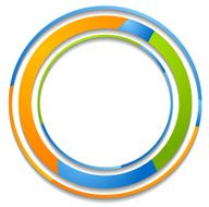 Abstract circle logo background