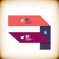 Ribbon infographic design