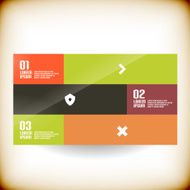 Retro squares infographic design