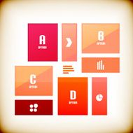 Modern glossy infographic design N2