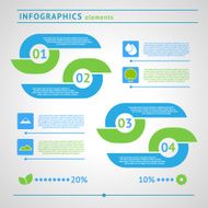 Modern eco infographics elements