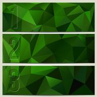 Vector infographic enumerated modern presentation banner set N2