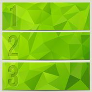 Vector infographic enumerated modern presentation banner set N3