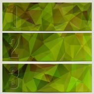 Vector infographic enumerated modern presentation banner set N5