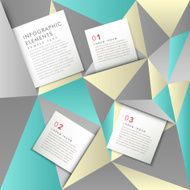 low poly style abstract tag infographics