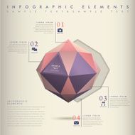 low poly style abstract infographics N2