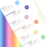 abstract infographics with linear gradient