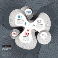 abstract line style infographics