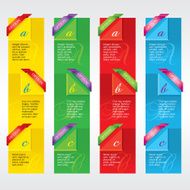 Colorful Vertical Banners Vector