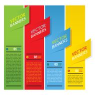 Colorful Vertical Banners Vector N2