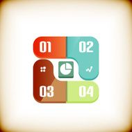 Modern geometrical banner design template N2