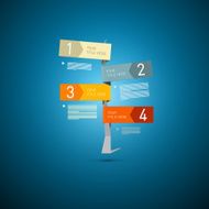 Vector Progress Steps for Tutorial Infographics N2