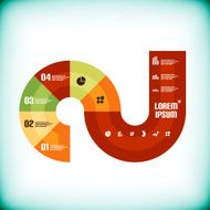 Modern business circle infographics template N2