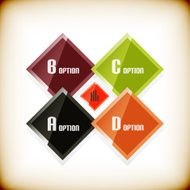 Square design vintage infogrpahic template
