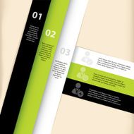 Infographic template design with social network icons