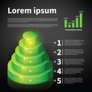 Abstract infographics graph design