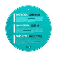 Retro circle infographics banner design N2