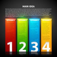 Abstract infographics banner design N44