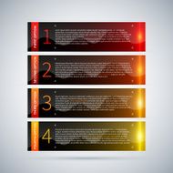 Abstract infographics banner design N47