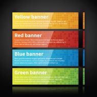 Abstract infographics banner design N48