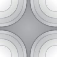Abstract grey paper circles vector background N5