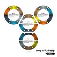 Modern colorful infographics options banner N7