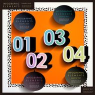 abstract 3d number infographics