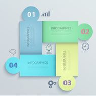 Design Minimal style infographic template
