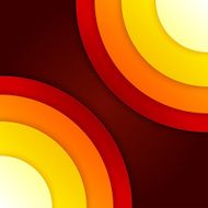 Abstract red and orange circles vector background N2