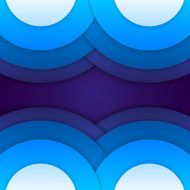 Abstract blue paper circles background N3