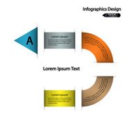 Modern circle infographics options banner N5