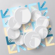 step circles vector infographic N22