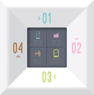 Infographics vector design template N306
