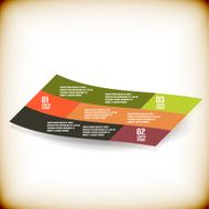 Vintage ribbon design template N2
