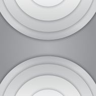 Abstract grey paper circles vector background N6