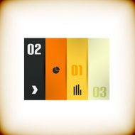 Flat geometrical infographic design