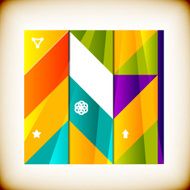 Glossy geometrical background