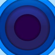 Abstract blue paper circles background N4