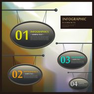 abstract 3d signboard infographics