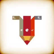 Pencil modern banner design template N2