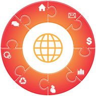 Round network diagram