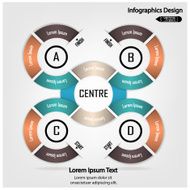 Modern circle infographics options banner N6